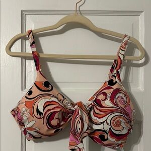Colorful Swirl Bikini Top